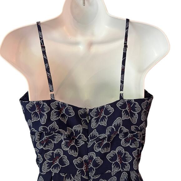 Unique Vintage Tropical Floral Wide Leg Jumpsuit Jumper Sz Small 4 - Picture 5 of 8